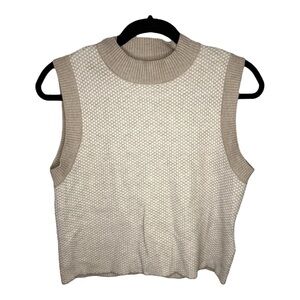 Rachel Zoe Tan/Cream Sweater Vest